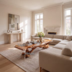 Rustic Coffee Table with Raised Grain Top, solid wood, built to order