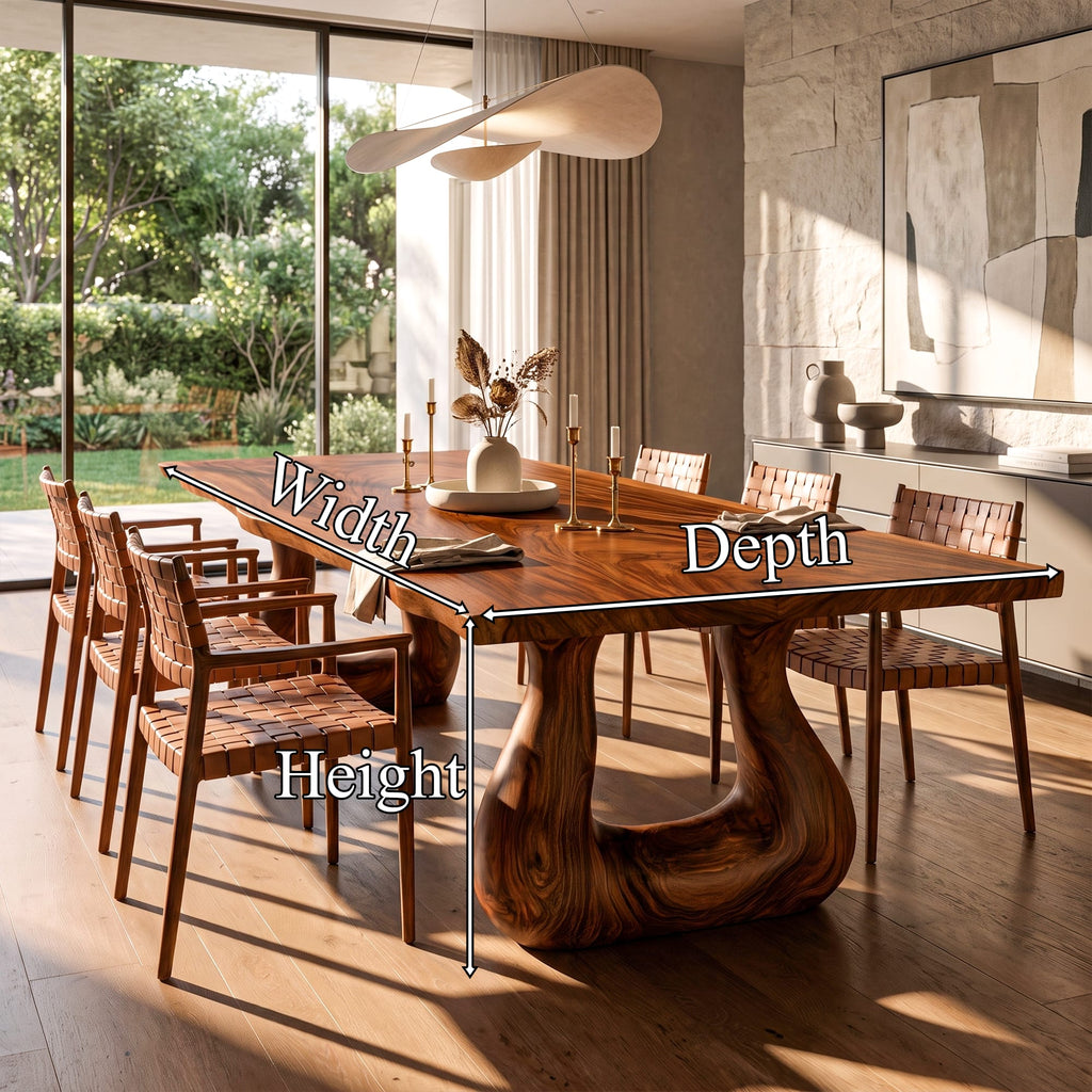 Live Edge Legs Dining Table