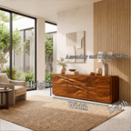 Minimalist Small Dresser with Clean Low Profile Frame, solid wood, built to order, dimensions