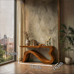 Soft Curved Console Table