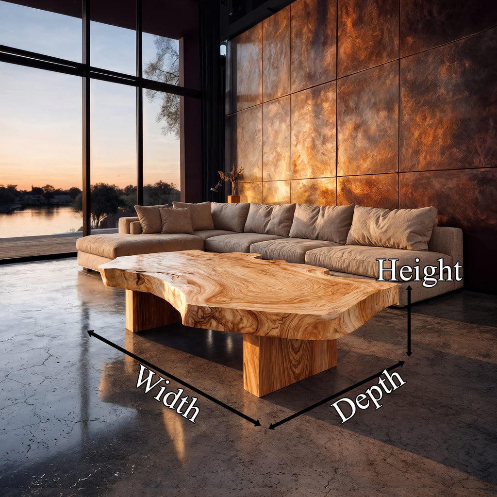 Live Edge Sculptural Centerpiece Coffee Table