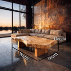 Live Edge Sculptural Centerpiece Coffee Table