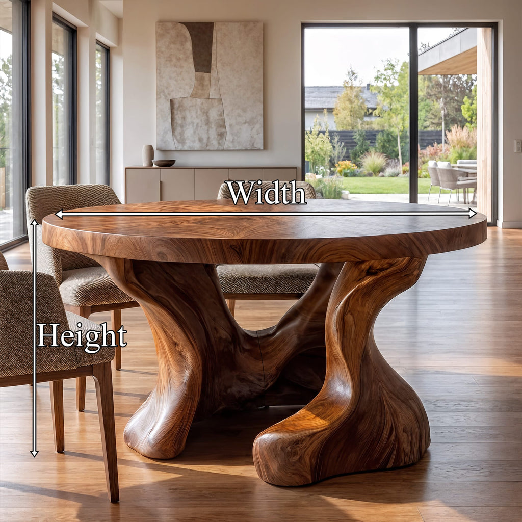 Round Hollow Dining Table