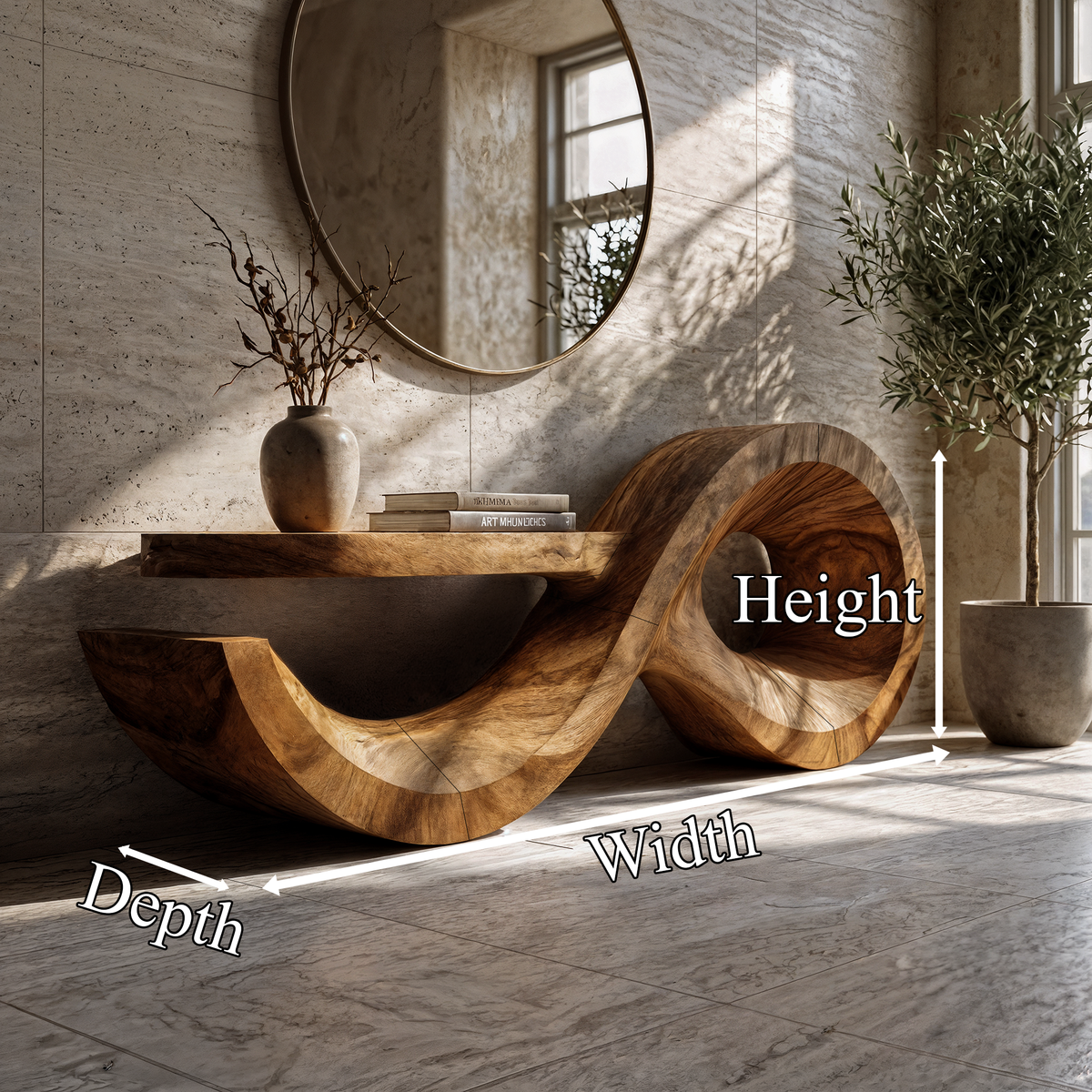 Wave Sofa Console Table
