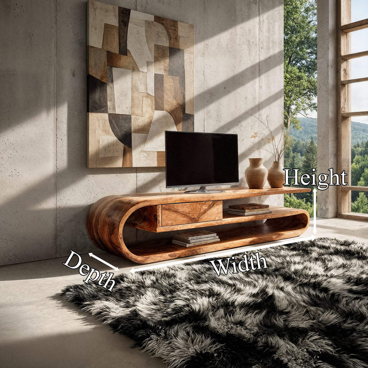 Contemporary Entertainment TV Cabinet