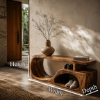 Curved Shoe Bench