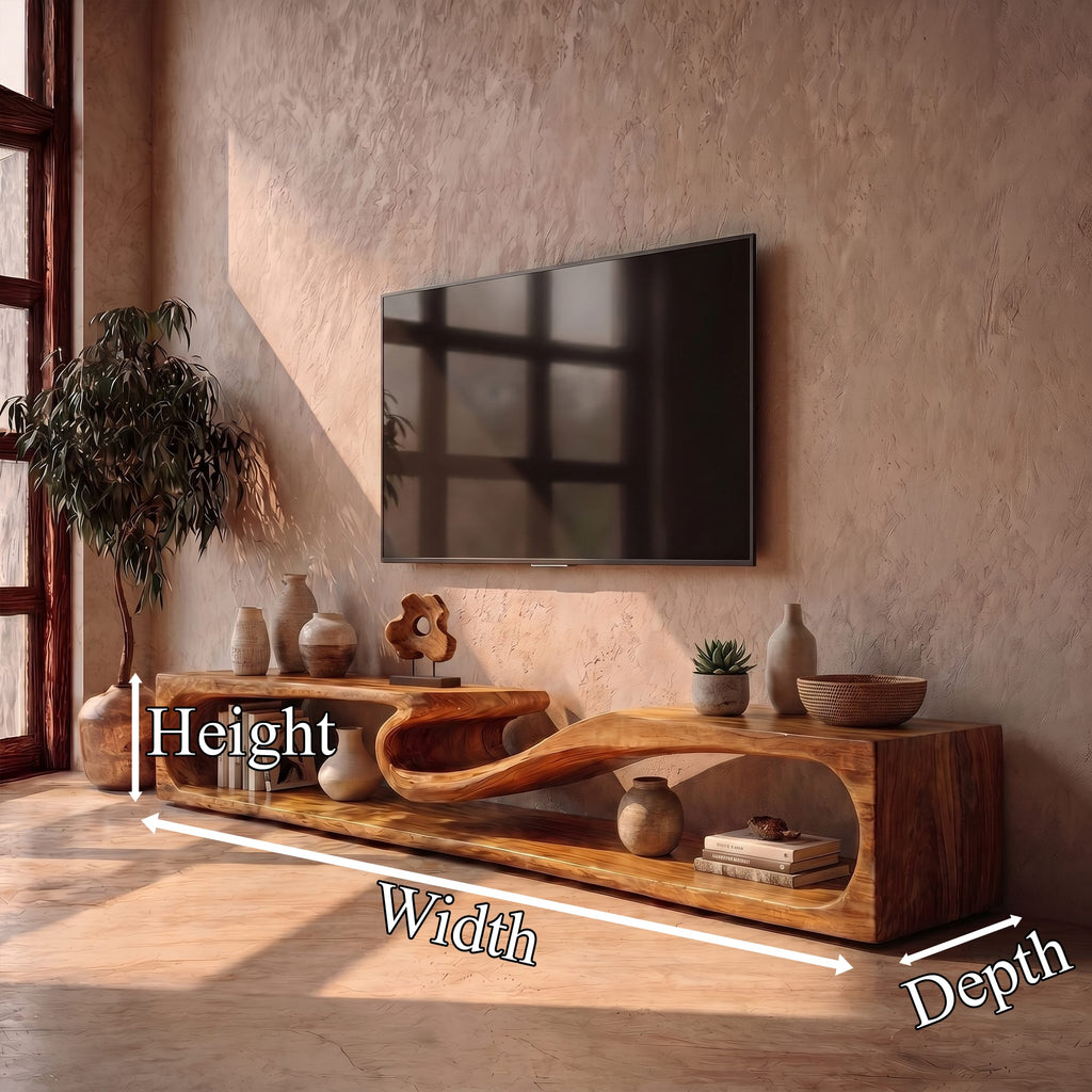 Round Minimal TV Cabinet