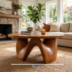 Round Live Edge Coffee Table