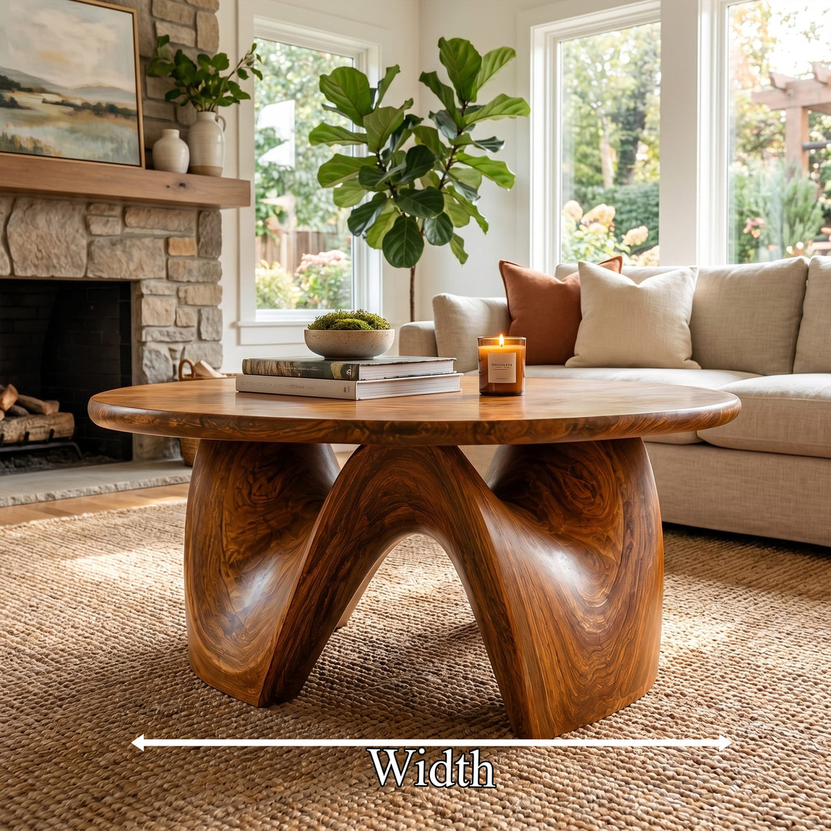 Round Live Edge Coffee Table