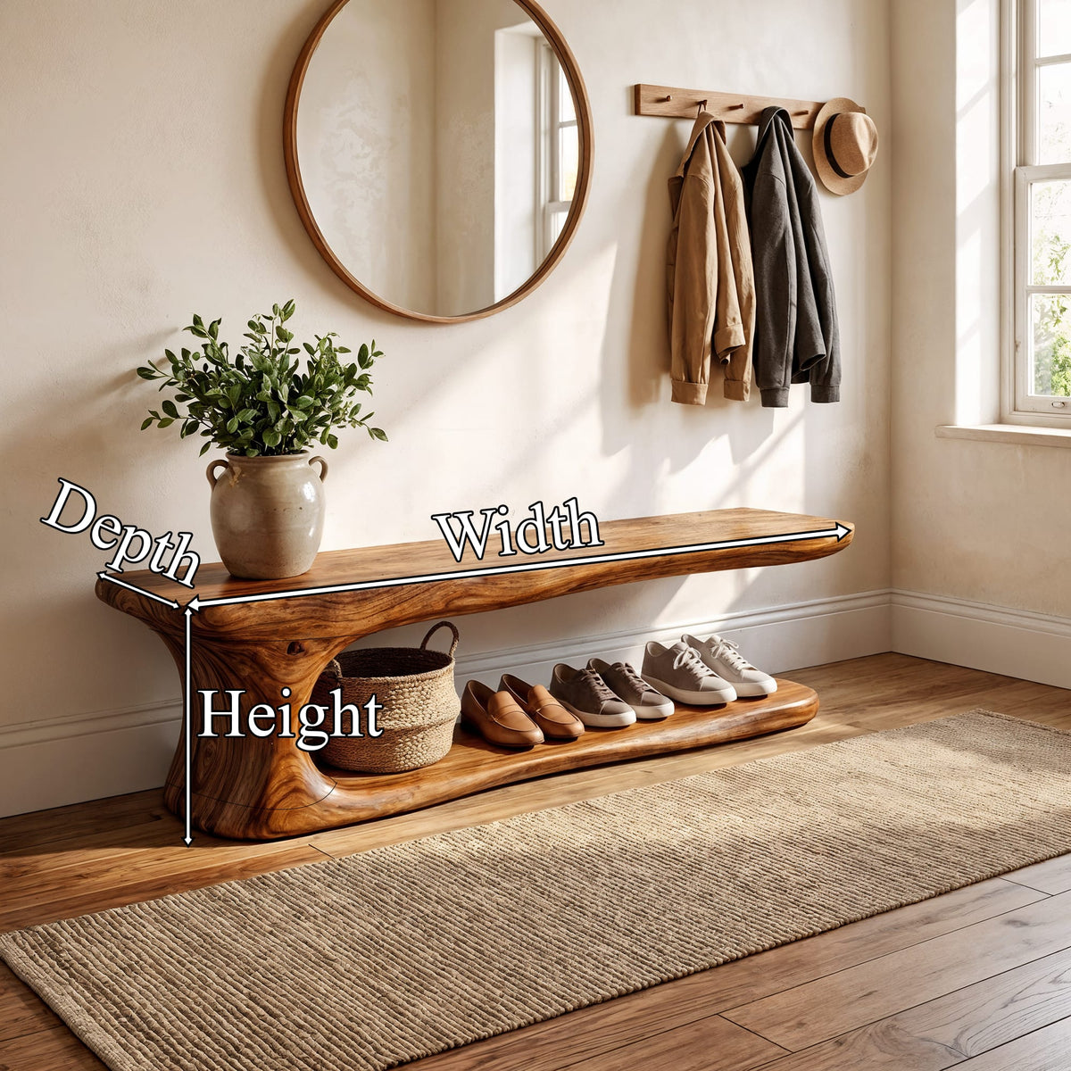 Edge Shoe Bench