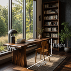 Live Edge Stump Desk, dimensions
