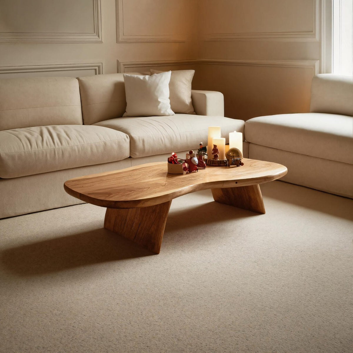 Live Edge Solid Center Coffee Table