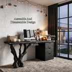 Mid Century Desk Branch Design, solid wood, built to order