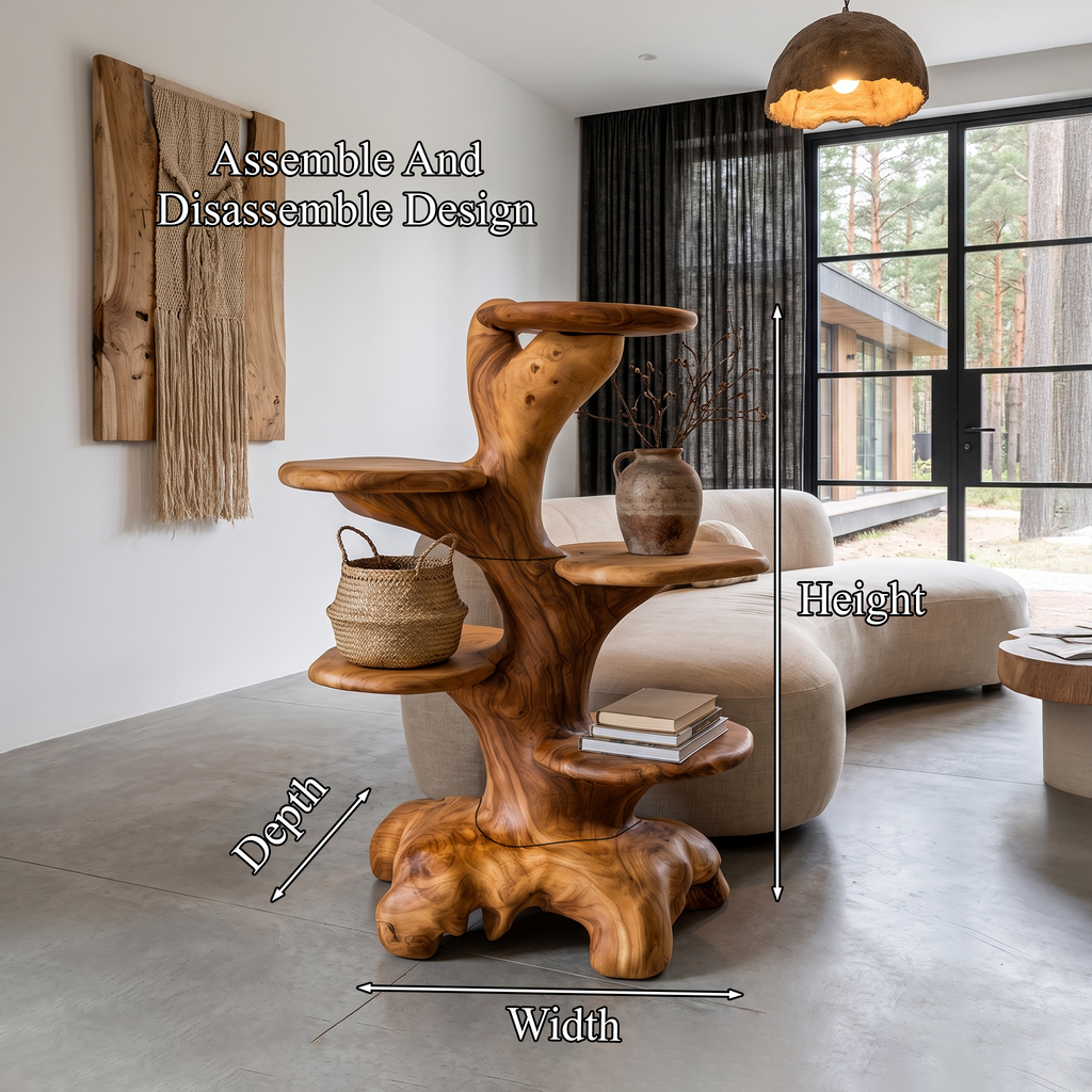 Minimalist Side Table with Integrated Storage, solid wood, built to order, view 8