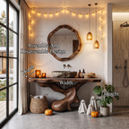Organic Sculptural Bathroom Vanity with Twisted Tree Form, solid wood, built to order, view 8