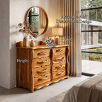 Minimalist Tall Dresser with Multiple Drawers, solid wood, built to order, view 8