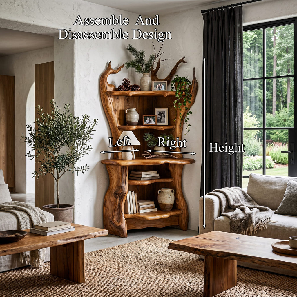 Live Edge Nook Bookshelf