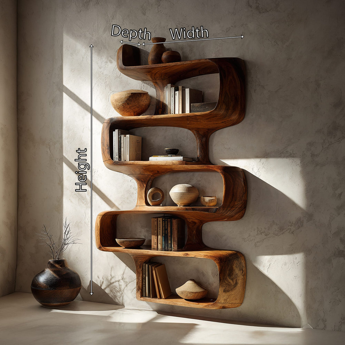 Mid Century Abstract Bookshelf