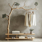 Driftwood Branch Coat Hanger Wall Mount Towel Hook, solid wood, built to order