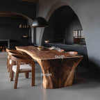 Wabi Sabi Handcrafted Dining Table, solid wood, built to order