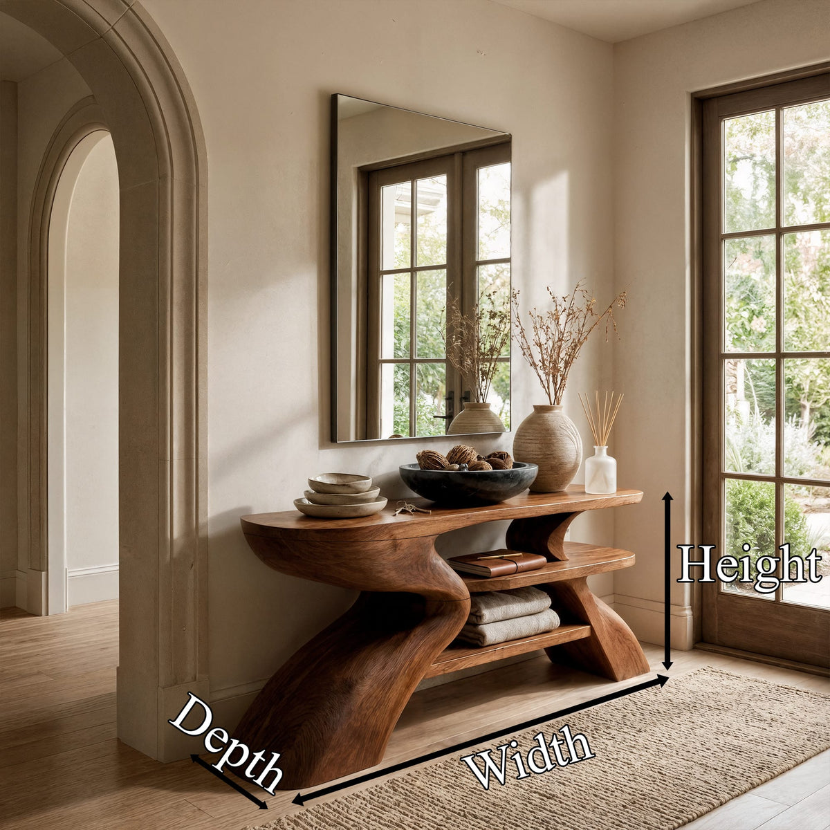 Artistic Solid Console Table