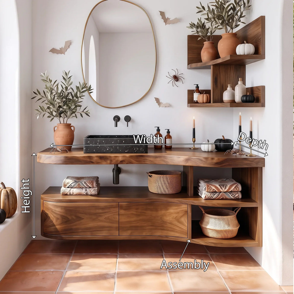 Skull Floating Vanity