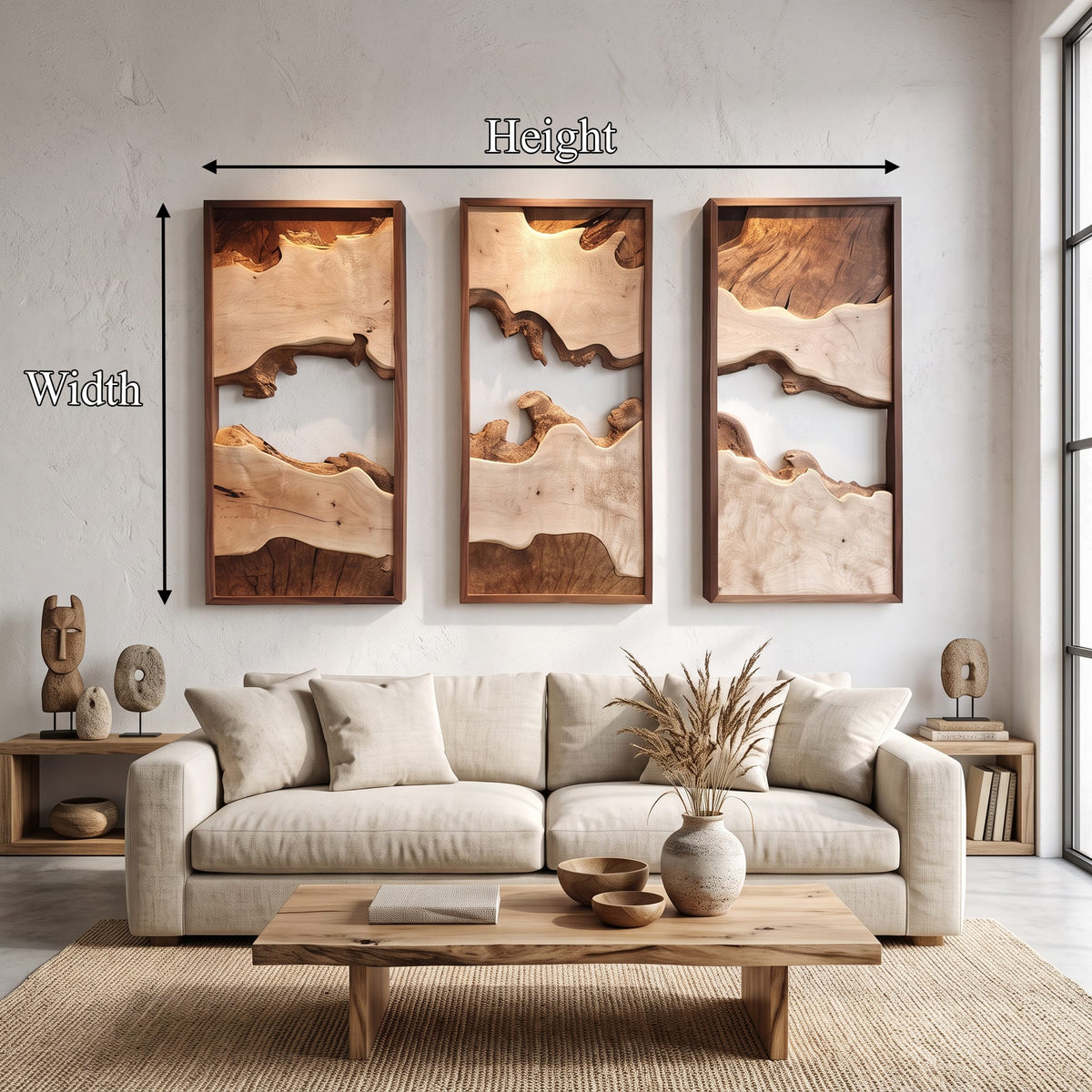 Abstract Geometric Panels Wall Art