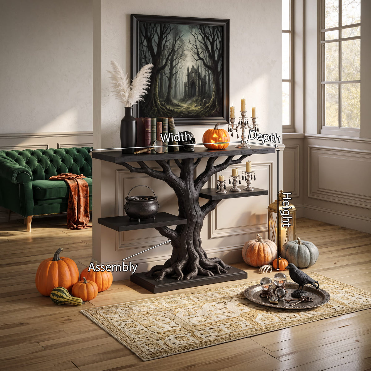 Contemporary Root Form Display Table for Furniture, solid wood, built to order
