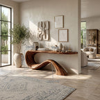 Live Edge Entryway Organic Console Table