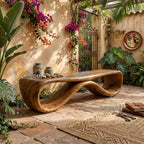 Contemporary Hallway Bench Designer Apartment, solid wood, built to order