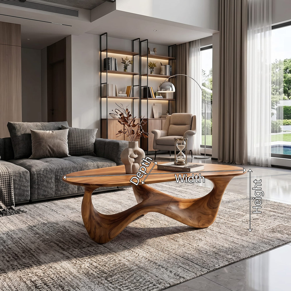 Live Edge Low Coffee Table
