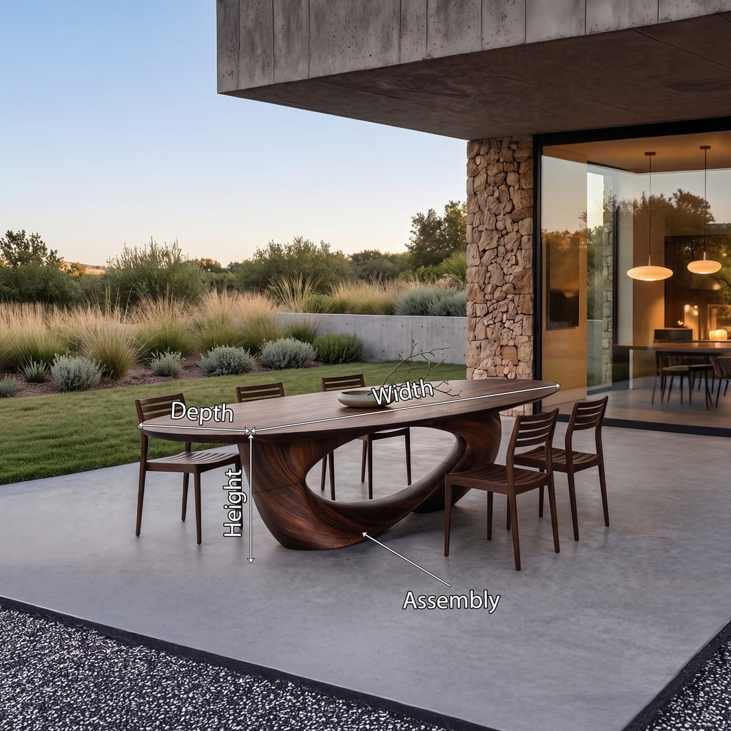 Live Edge Kitchen Modern Dining Table