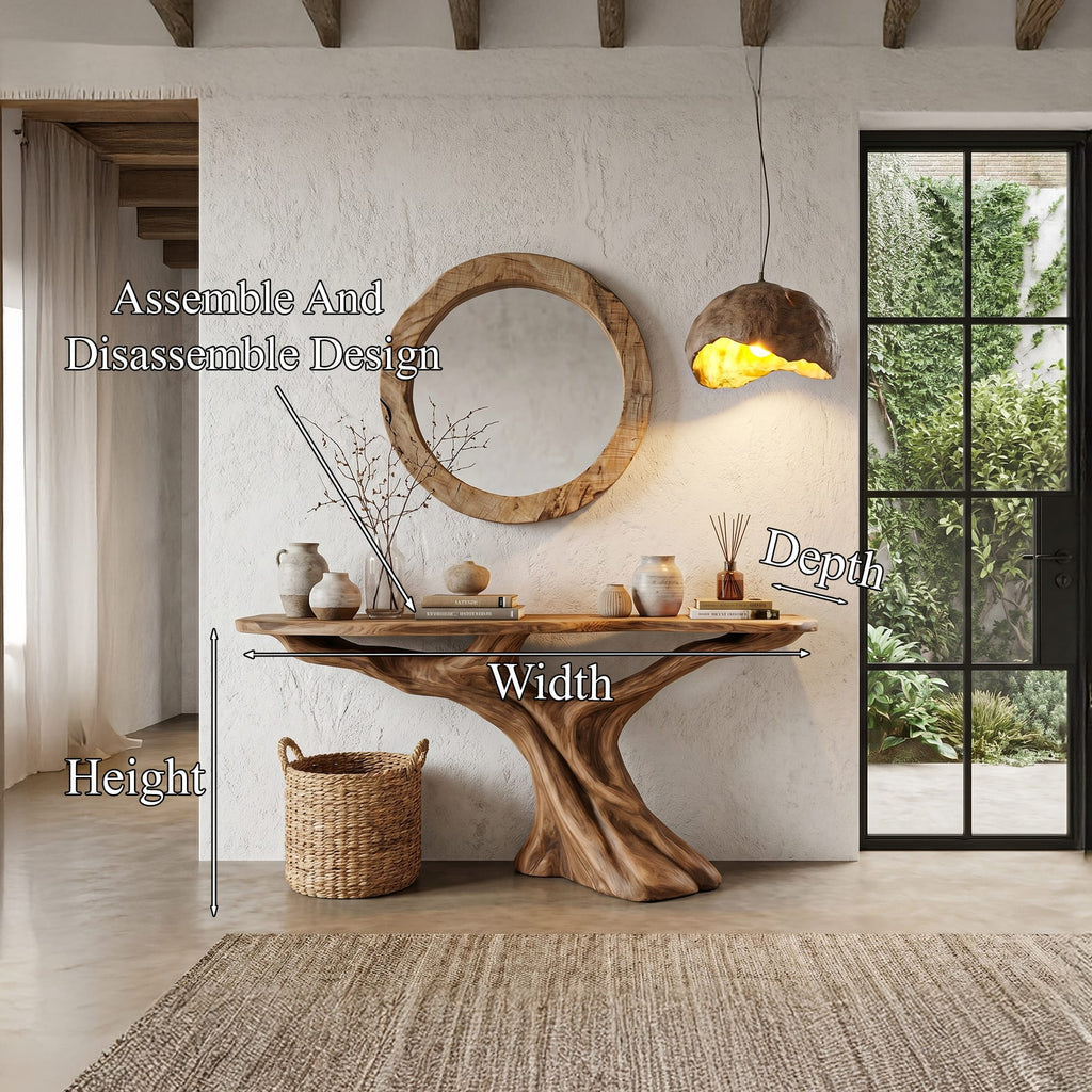 Solid Teak Console Table