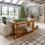 Sleigh Inspired Console Table
