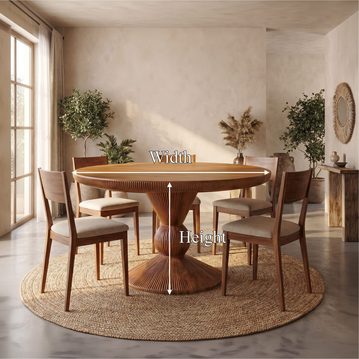 Modern Pedestal Dining Table