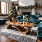 Farmhouse Live Edge Coffee Table for Furniture Use, solid wood, built to order, view 8