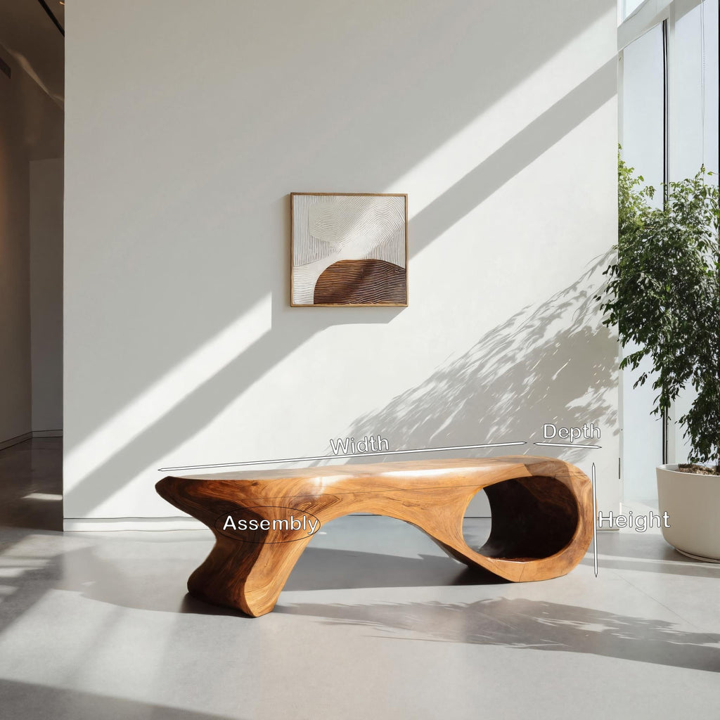 Artistic Sculptural Bench