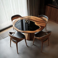 Handmade Round Kitchen Table Home Decor Housewarming Gift, solid wood, built to order