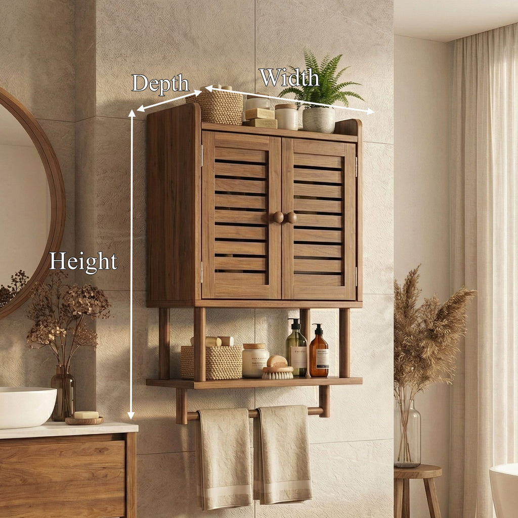 Solid Storage Bath Shelf