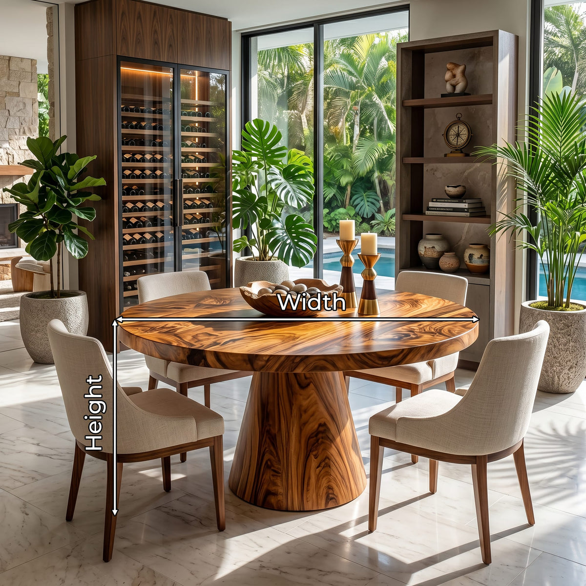 Contemporary Solid Dining Table