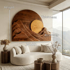 Organic Modern Mountain Wall Art, solid wood, built to order, view 8