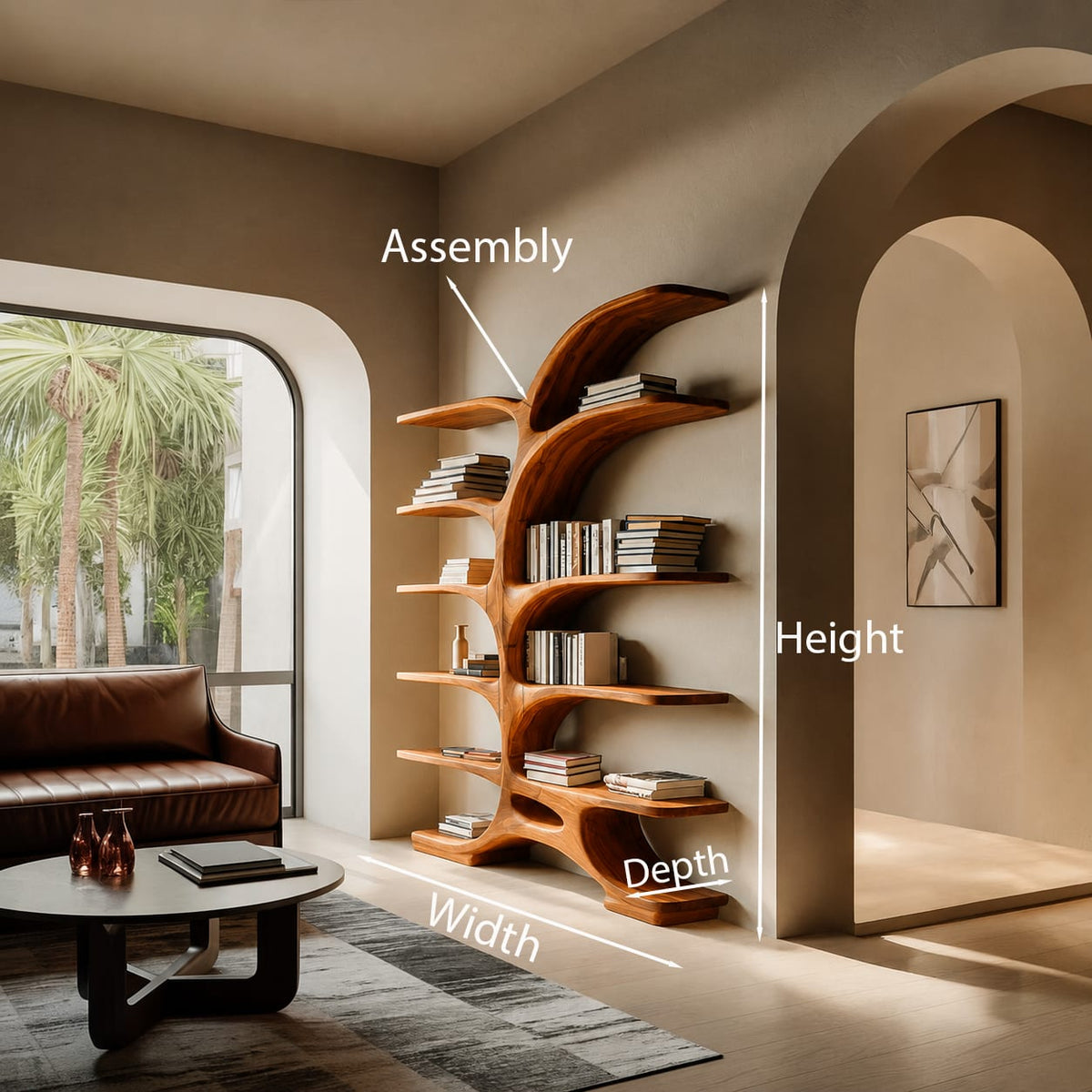 Arch Arched Bookshelf