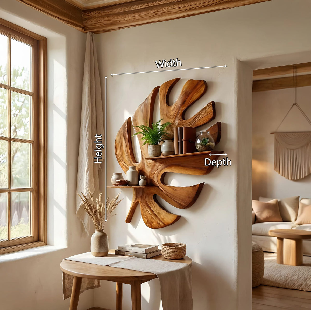 Mid-century Floating Mid Century Wall Shelf