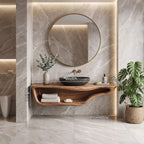 Handcrafted Live Edge Vanity, solid wood, built to order
