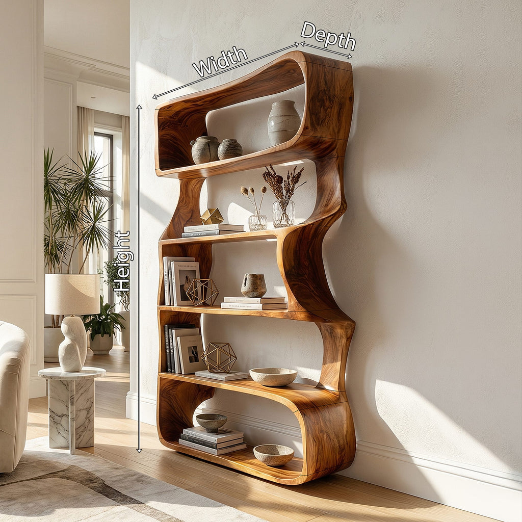 Organic Geometric Bookshelf