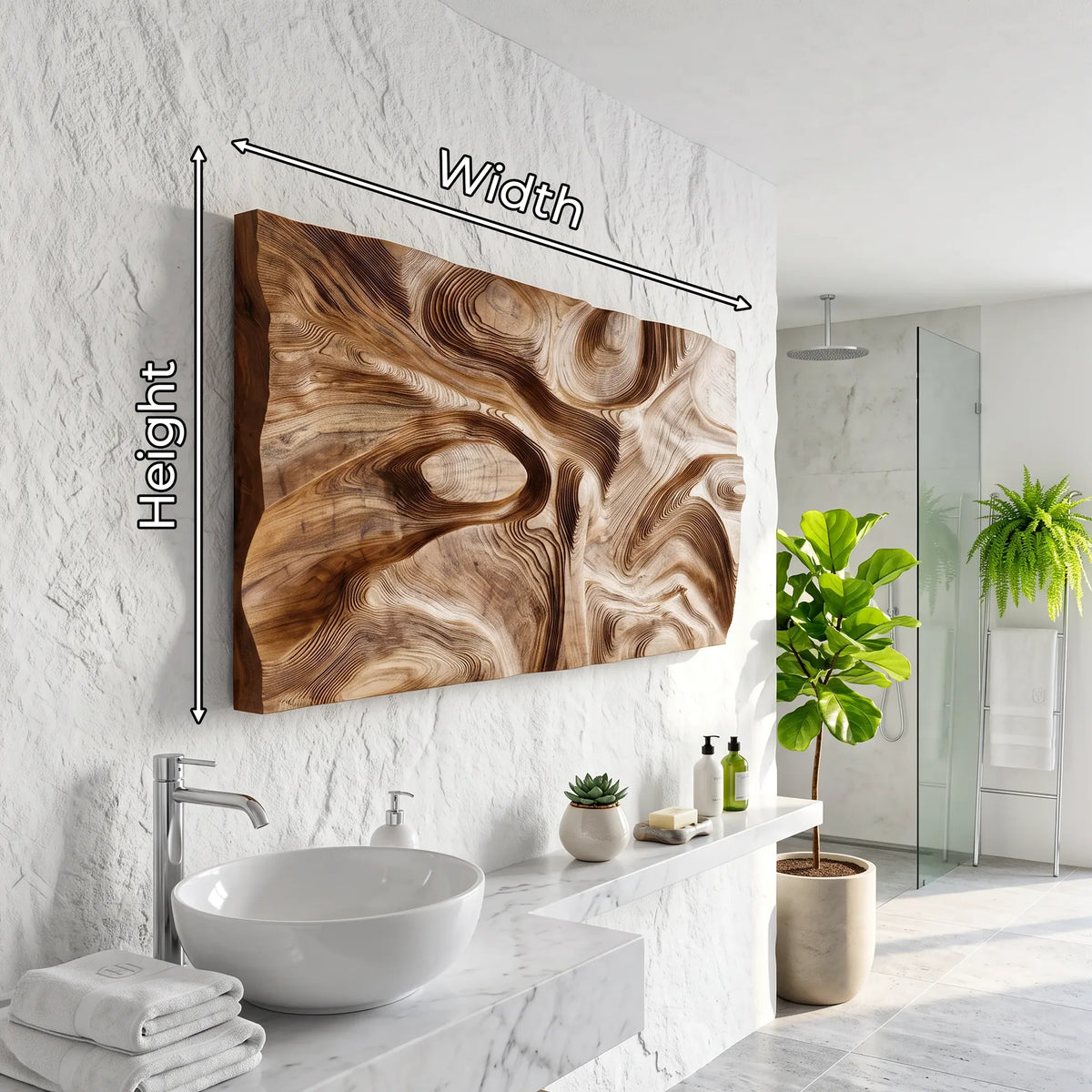 Organic Modern Wall Art, solid wood, built to order