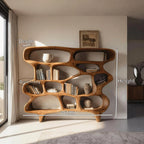 Organic Sculptural Open Bookshelf