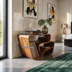 Curved Modern Record Stand