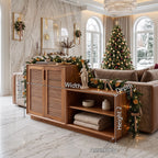 Modern Storage Cabinet Nutcracker Decor, solid wood, built to order