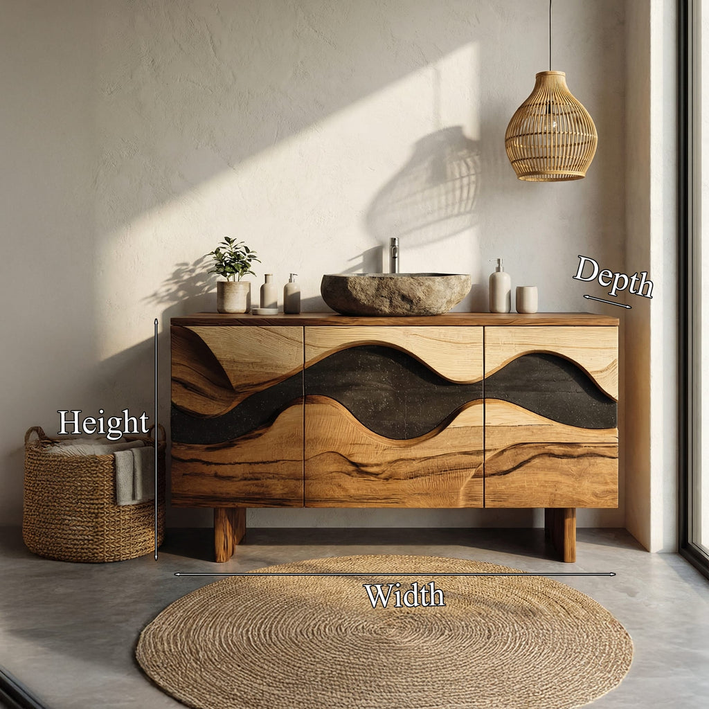 Curved Front Vanity